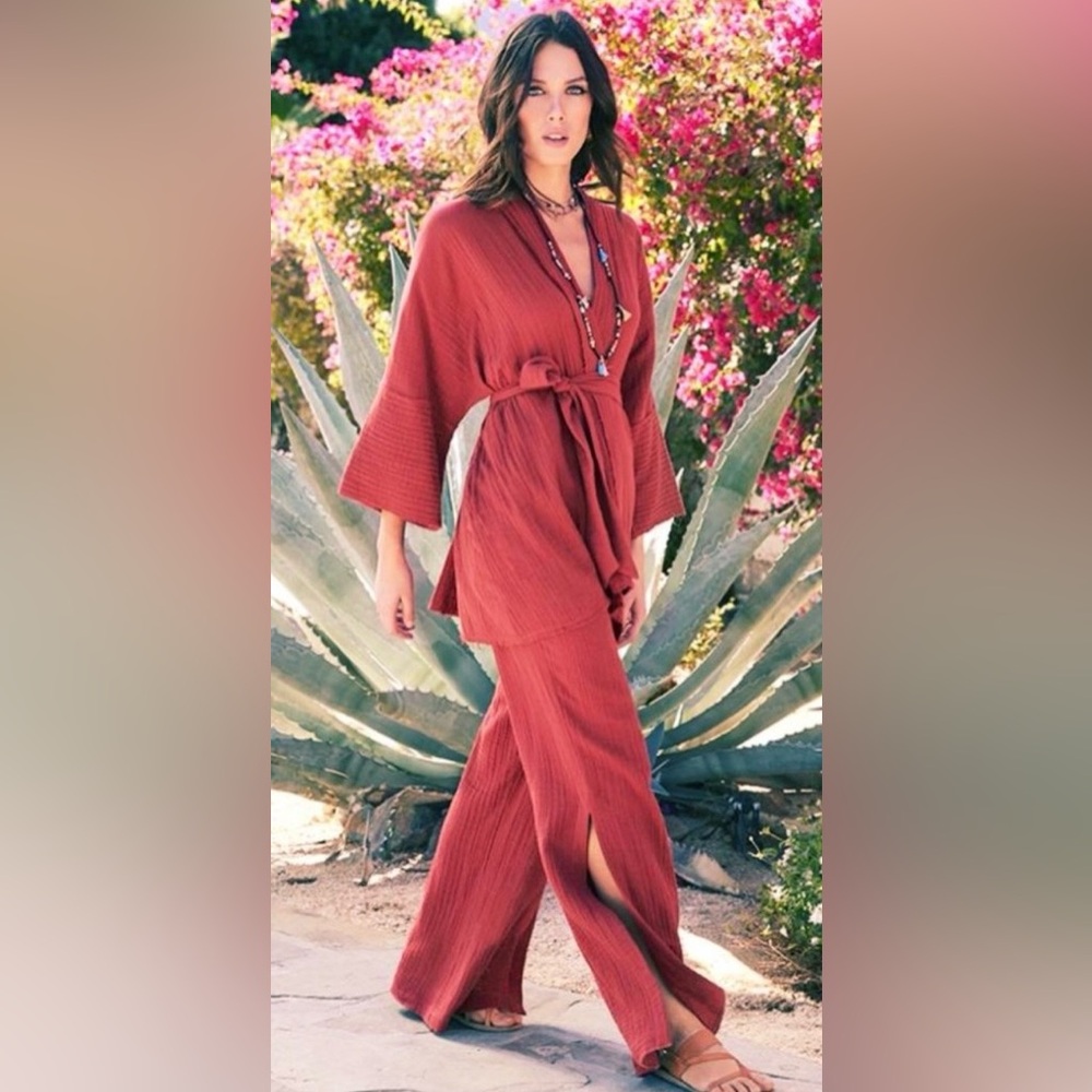 Johnny Was Calme Gauze Short Kimono (NO SASH/BELT) (see description*)